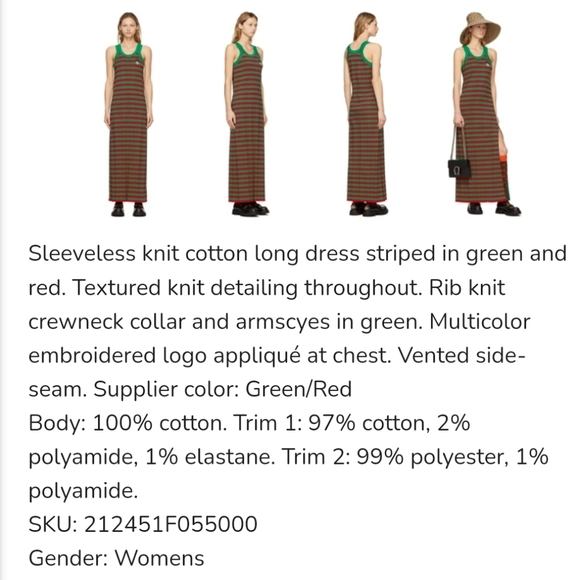 Nwt Gucci dress size Large - Picture 5 of 13